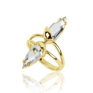nOir Jewelry Bounds Ring Gold NWT - Size 7